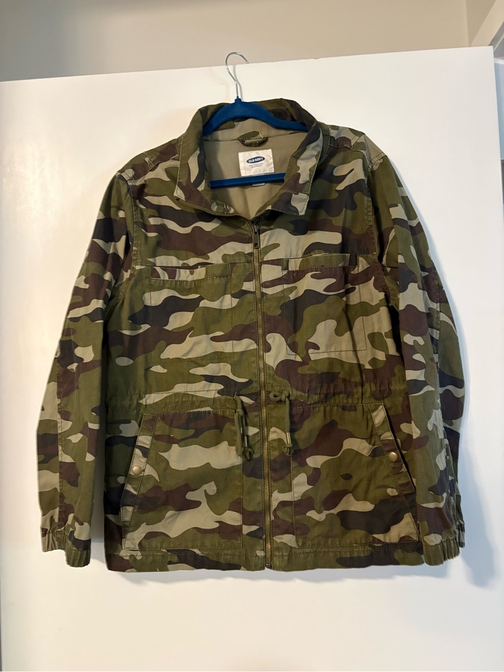 Old Navy Camouflage Utility Jacket in Olive Green and Brown